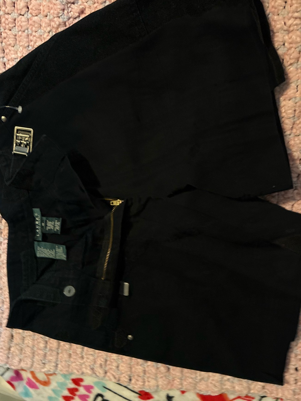 Ralph Lauren Black Shortswith Front Buckle Detail